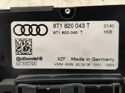 Peça sobressalente para automóvel em segunda mão comando de sofagem (chauffage / ar condicionado)  por audi a4 berlina (b8) básico referências oem iam 8t1820043t  a2c53307430