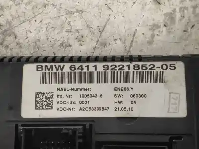 Peça sobressalente para automóvel em segunda mão comando de sofagem (chauffage / ar condicionado)  por bmw x1 (e84) xdrive 23d referências oem iam 6411922185205 64119292263 a2c53399847