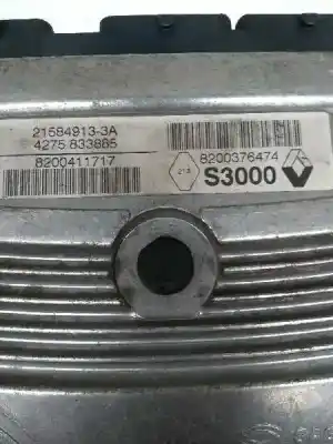Second-hand car spare part ecu engine control for renault modus i 1.4 dynamique [1.4 ltr. - 72 kw 16v] oem iam references 215849133a 8200411717 8200376474 s3000