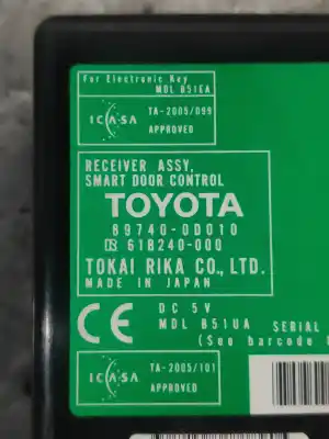 Автозапчастина б/у електронний модуль для toyota yaris (ksp9/scp9/nlp9) básico посилання на oem iam 897400d010  61b240000