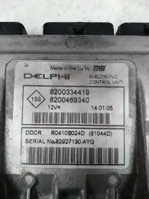 Gebrauchtes Autoersatzteil ecu-motorsteuergerät uce motorsteuergerät zum renault megane ii berlina 3p oem-iam-referenzen r0410b024d 8200469340 81044d 8200334419