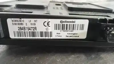 Peça sobressalente para automóvel em segunda mão módulo eletrônico por renault zoe limited 72 cv / 53 kw referências oem iam 284b15472r s180180060 bcm953810