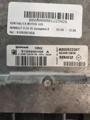 Second-hand car spare part ecu engine control for renault clio iii exception oem iam references s120200105a 8200510536 sim32 8200522357