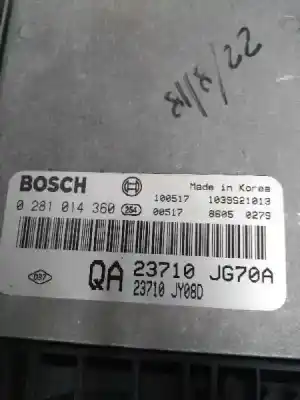 Second-hand car spare part ecu engine control for renault koleos 2.0 dci diesel fap oem iam references 0281014360 23710jy08d 23710jg70a qa