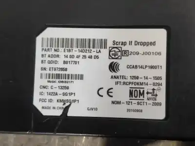 Автозапчасти б/у электронный модуль за ford ecosport titanium ссылки oem iam e18t14d212la  
