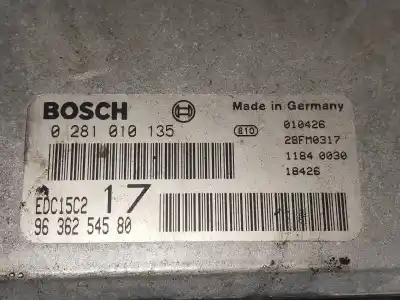 Second-hand car spare part ecu engine control for citroen evasion 2.0 hdi exclusive oem iam references 0281010135 edc15c2 9636254580