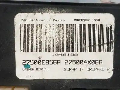 Автозапчастина б/у контроль опалення / кондиціонації для nissan navara pick-up (d40m) 2.5 dci diesel cat посилання на oem iam 27500e856a  275004x06a