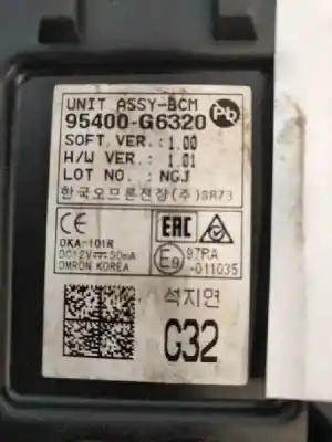 Second-hand car spare part electronic module for kia picanto (ja) gt line oem iam references 95400g6320  g32