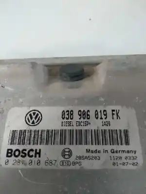 Second-hand car spare part ecu engine control for seat leon (1m1) 1.9 tdi oem iam references 0281010687 edc15p 038906019fk