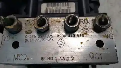 Peça sobressalente para automóvel em segunda mão abs por renault clio iii 2.0 16v cat referências oem iam 0265234372 8200443546 85b02aay2 0265950498