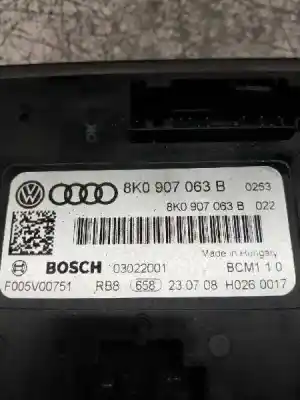 İkinci el araba yedek parçası elektronik modül için audi a4 avant (8k5) (2008) 2.0 16v tdi oem iam referansları f005v00751  8k0907063b