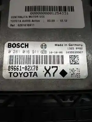 Second-hand car spare part ecu engine control for toyota auris active oem iam references 0281016911  8966102x70