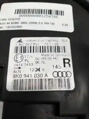 Автозапчасти б/у правая фара за audi a4 avant (8k5) (2008) 2.0 16v tdi ссылки oem iam 1307022855  8k0914030a