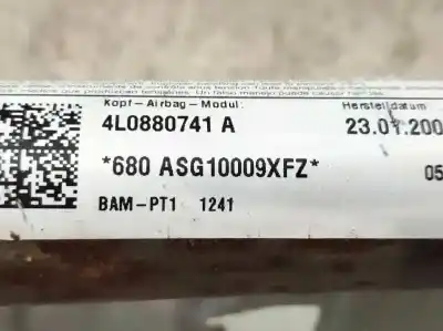 Second-hand car spare part front left curtain airbag for audi q7 (4l) 3.0 v6 24v tdi oem iam references 4l0880741a  