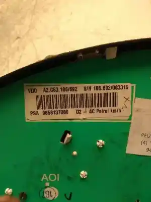 Peça sobressalente para automóvel em segunda mão quadrante por peugeot 407 sr confort referências oem iam a2c53106692  9658137080