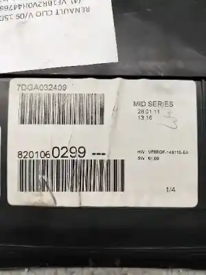 Peça sobressalente para automóvel em segunda mão quadrante por renault clio iii authentique referências oem iam 8201060299  7dg032409
