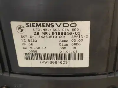Peça sobressalente para automóvel em segunda mão quadrante por bmw serie 3 coupe (e92) 320d referências oem iam 916684603 62109316127 698019695 a2c53286598