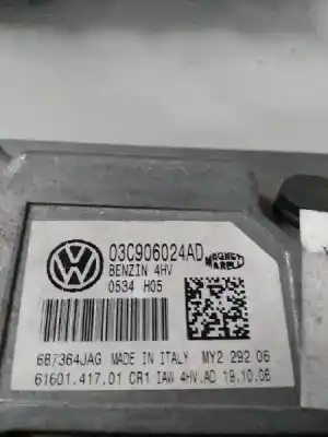 Автозапчастина б/у ебу контролер двигуна для volkswagen polo (9n3) 1.4 16v посилання на oem iam iaw4hvad 6160141701 03c906024ad