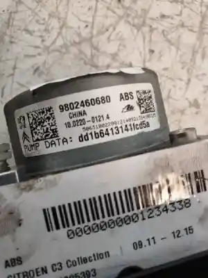 Peça sobressalente para automóvel em segunda mão abs por citroen c3 collection referências oem iam 28515025393 10022001214 9802460680 10062230431 10091511673