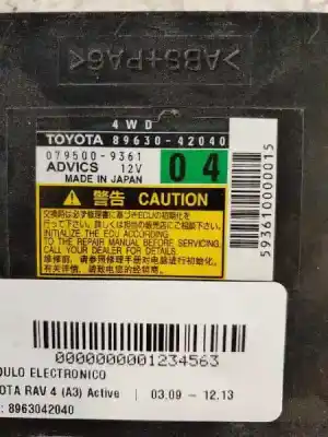 Second-hand car spare part electronic module for toyota rav 4 (a3) active oem iam references 8963042040  0795009361