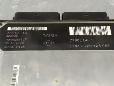 Автозапчастина б/у ебу контролер двигуна для renault clio ii fase i (b/cbo) 1.9 d alize посилання на oem iam r04010031f hom7700105955 80838f 7700114875