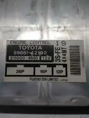 Second-hand car spare part ecu engine control for toyota rav 4 funcruiser (a1) 2.0 16v cat oem iam references 8966142190 3sfe 2110004920