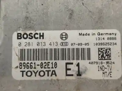 Second-hand car spare part ecu engine control for toyota corolla (e15) luna oem iam references 0281013413  8966102e10