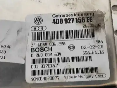 Автозапчасти б/у блок управления автоматической коробкой передач за audi a8 (d2) 2.5 tdi ссылки oem iam 4d0927156ee 6058006228 0260002804