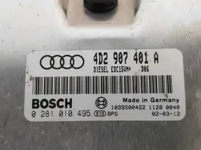 Автозапчасти б/у блок управления двигателем за audi a8 (d2) 2.5 tdi ссылки oem iam 0281010495 edc15vm 4d2907401a