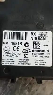 Pezzo di ricambio per auto di seconda mano modulo elettronico per renault koleos expression riferimenti oem iam 284b11681r  s122736038a