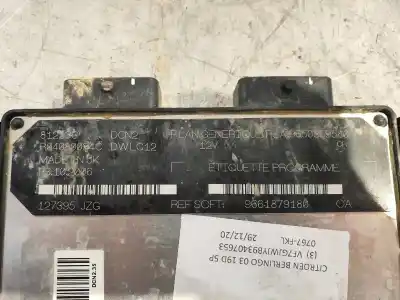 Second-hand car spare part ecu engine control for citroen berlingo 1.9 d multispace oem iam references r04080034c  9661879180 9650359580