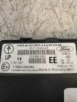 Second-hand car spare part electronic module for ford fiesta (ccn) black edition oem iam references dn1t15k600ee  f005v01751