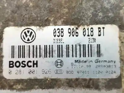 Second-hand car spare part ecu engine control for seat toledo (1m2) select oem iam references 0281001926  038906018bt 28sa3813