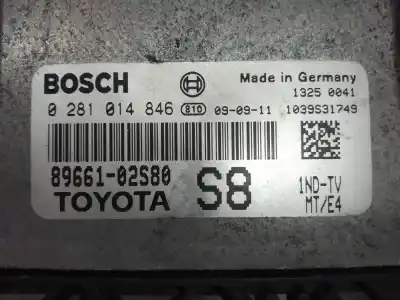Second-hand car spare part ecu engine control for toyota auris básico oem iam references 0281014846  8966102s80