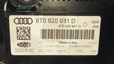 Peça sobressalente para automóvel em segunda mão quadrante por audi a5 coupe (8t) 3.0 v6 24v tdi referências oem iam 8t0920931d  503002361402