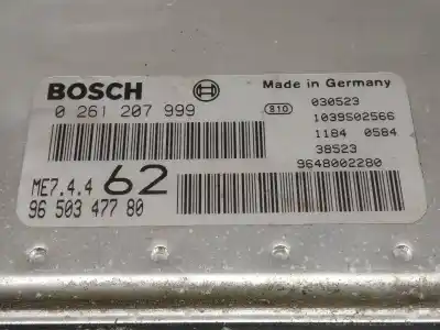 Peça sobressalente para automóvel em segunda mão centralina de motor uce por citroen c2 vtr referências oem iam 0261207999  9650347780