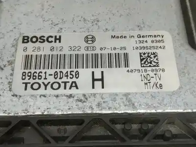 Автозапчастина б/у ебу контролер двигуна для toyota yaris (ksp9/scp9/nlp9) básico посилання на oem iam 0281012322  896610d450