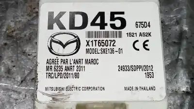 Peça sobressalente para automóvel em segunda mão módulo eletrônico por mazda 3 lim. (bl) luxury referências oem iam kd45675d4  x1t65072