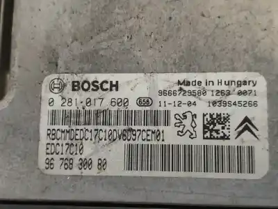 Tweedehands auto-onderdeel ecu motorcontroller voor citroen ds3 special edition oem iam-referenties 0281017600 966672958 9676830080