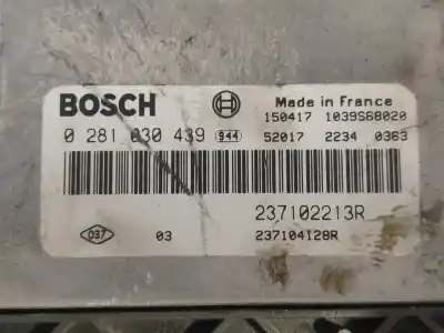 Second-hand car spare part ecu engine control for renault clio iv business oem iam references 0281030439 237104128r 237102213r