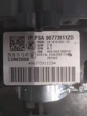 Peça sobressalente para automóvel em segunda mão comutador de luzes por peugeot 3008 i monospace (0u_) 1.6 hdi referências oem iam 96773911zd  com2008