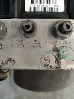 Peça sobressalente para automóvel em segunda mão abs por nissan note (e11e) 1.5 dci turbodiesel cat referências oem iam 0265231732 0265800518 476609u100