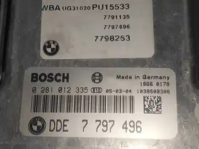 Second-hand car spare part ecu engine control for bmw serie 1 berlina (e81/e87) 118d oem iam references 0281012335 7798253 7797496
