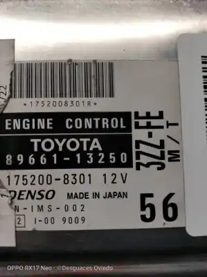 Second-hand car spare part ecu engine control for toyota corolla (e12) 1.6 16v oem iam references 8966113250  1752008301