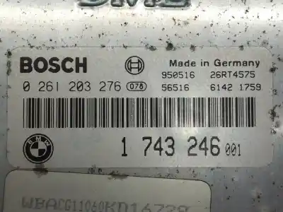 Second-hand car spare part ecu engine control for bmw serie 3 compacto (e36) 316i oem iam references 0261203276  1743246