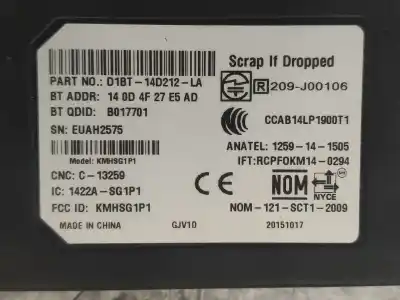 Pezzo di ricambio per auto di seconda mano modulo elettronico per ford tourneo courier (c4a) ambiente riferimenti oem iam d1bt14d212la  