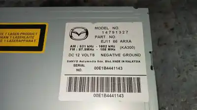 Peça sobressalente para automóvel em segunda mão sistema de áudio / rádio cd por mazda cx-7 (er) active referências oem iam ej1166arxa  14791327