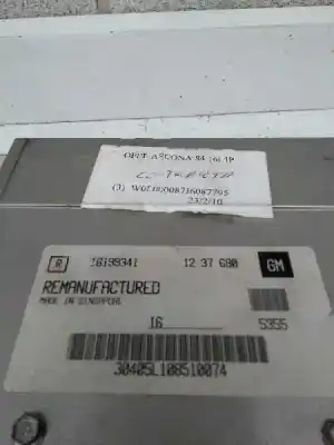 Pezzo di ricambio per auto di seconda mano centralina motore per opel ascona c 1.6 riferimenti oem iam 16199341  1237680