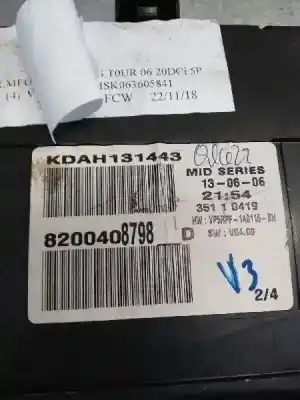Автозапчасти б/у приборная доска за renault megane ii ranchera familiar (km0/1_) 2.0 dci ссылки oem iam 8200408798d   Автозапчасти б/у приборная доска за renault megane ii ranchera familiar (km0/1_) 2.0 dci ссылки oem iam 8200408798d