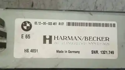 Second-hand car spare part electronic module for bmw serie 7 (e65/e66) 745i oem iam references 651206920461  